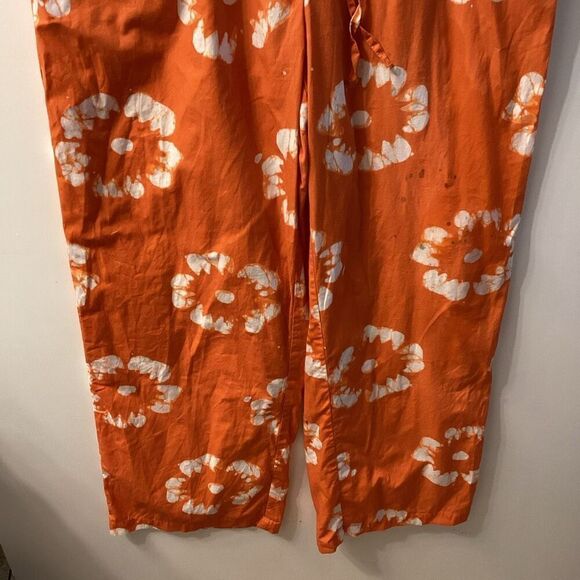 Busayo Collective Orange Ruffle Jumpsuit Women’s Size 6 - Picture 2 of 16